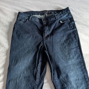 Classic Dark Blue Straight Leg Jeans